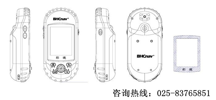 華測-彩途N100 手持GPS經(jīng)緯度采集器